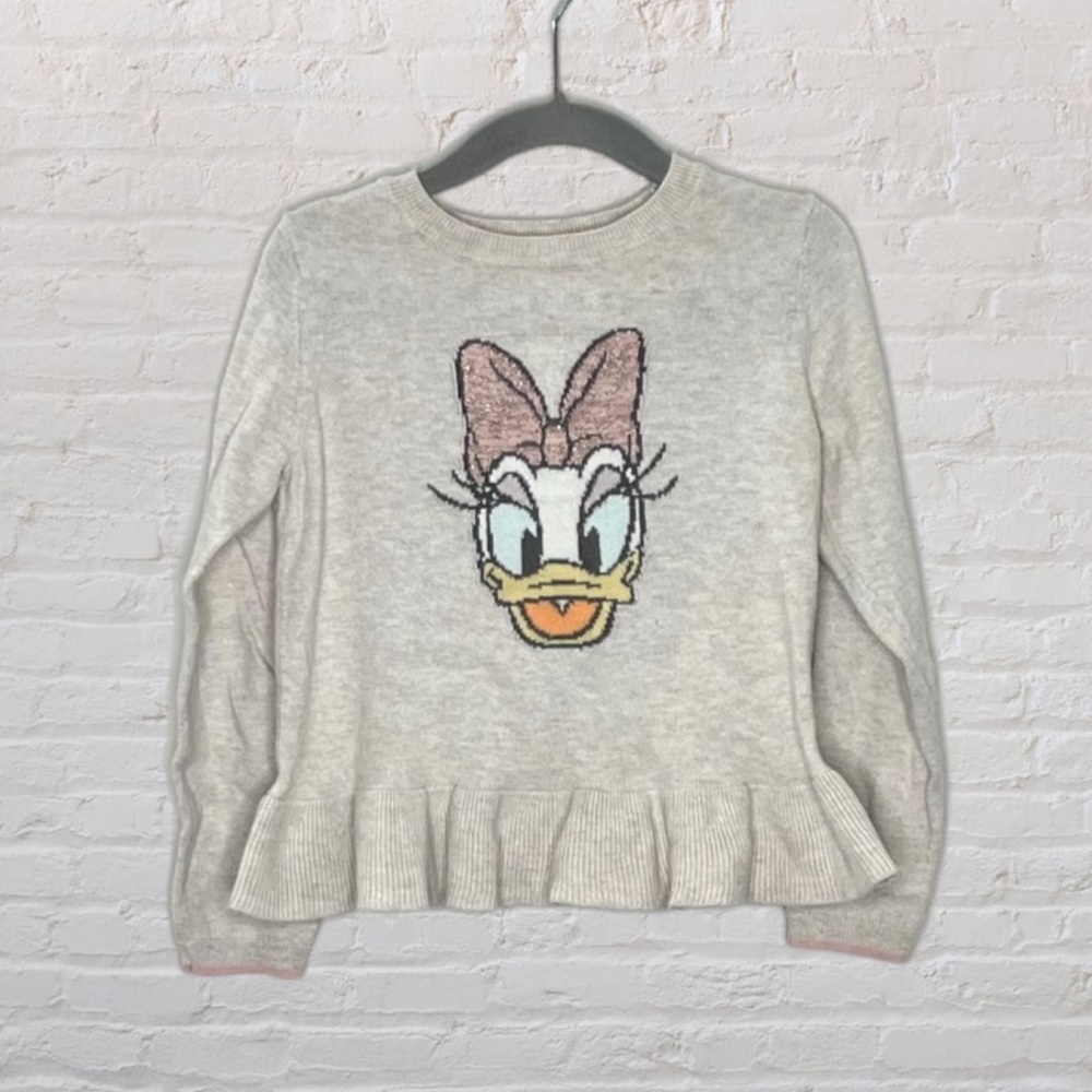 Gap X Disney Knit Daisy Peplum Sweater